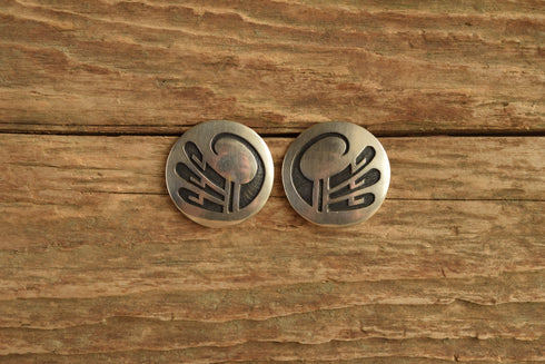 Large Hopi Disc Earrings